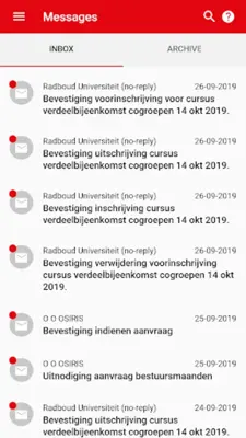 OSIRIS Radboud University android App screenshot 9